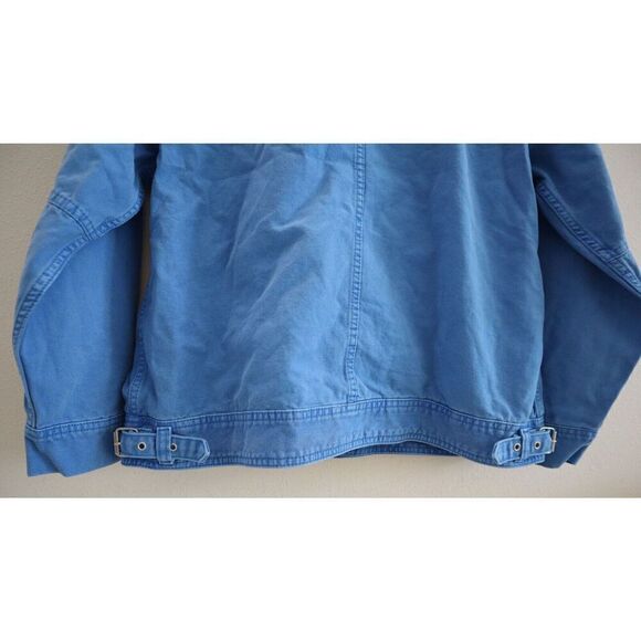 BDG x Urban Outfitters Women Sz L Blue Dex Canvas Oversized Workwear Jacket - Picture 6 of 13